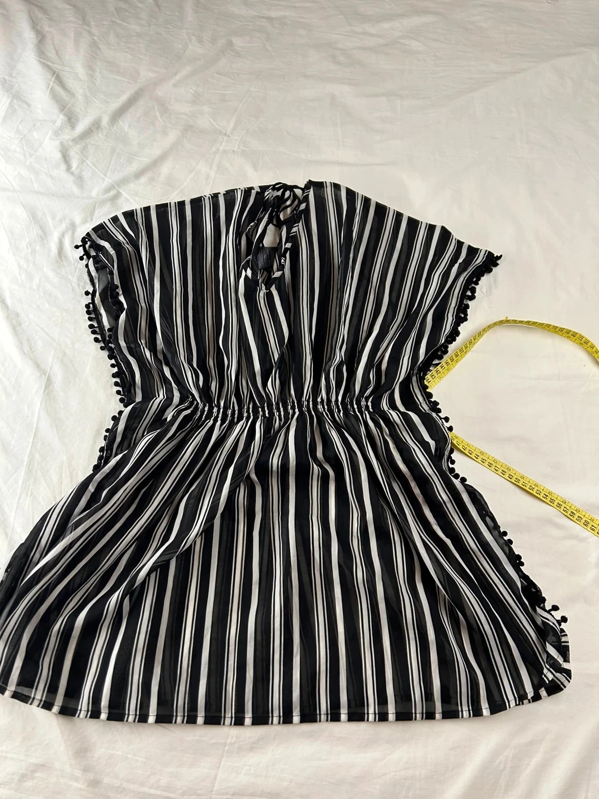 Combi short esmara blanc et noir effet transparent